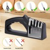 LSXKAMIX 4-in-1Manual Knife Sharpener Suitable for kitchen knives, fruit knives,
