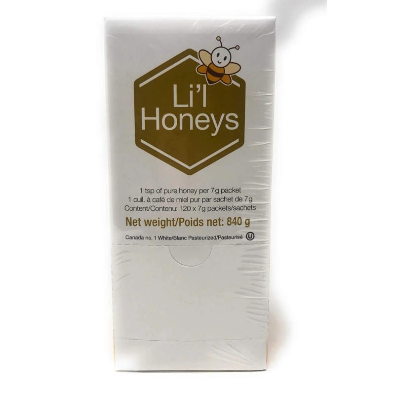 Beemaid Honey Packets (120 X 7g Li'l Honeys Packages) 840g