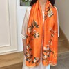 FONYVE Long Silk Like Scarf Lightweight Satin Scarves Large Sunscreen