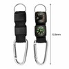 Compass Keychain 3 in 1 Carabiner Compass Thermometer Hook for