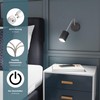 ledscom.de Waika Reading Light with Gooseneck and Switch Matte Black