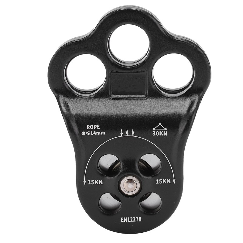 30KN Hitch Climber Pulley Rescue Equipment Dual Bearing for Rigging