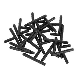 Partuto Vacuum Tubing Connector for Car Hose Tee Connector Nylon Black 5/32"