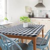 Sorfey Kitchen Tablecloth -Fitted with Elastic, Vinyl with Flannel Back,