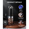 FORLIM Gravity Electric Salt and Pepper Grinder Set, Automatic Pepper
