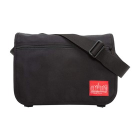 Manhattan Portage Europa Messenger Bag (Medium) Expandable With Laptop Sleeve Water Resistant Luggage Attachment 1000D Cordura For Work College Travel (Black)