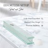 Modern Glass Mezuzah Case for Door with Non-Kosher Scroll Shatterd