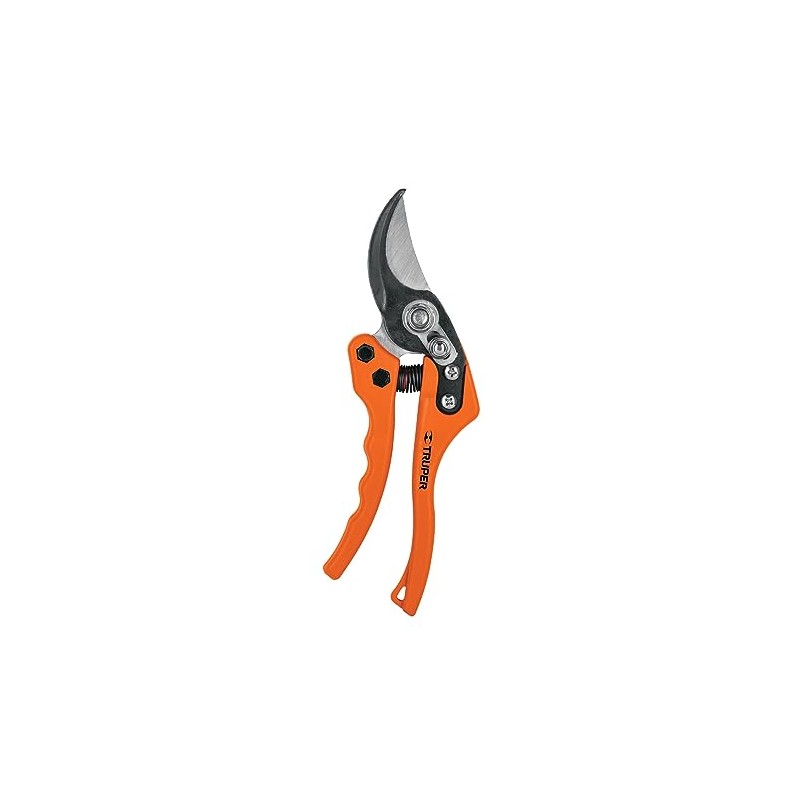 Truper T-68, Tijera para poda 8", acero/nylon, cuchilla de paso