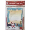10 Sheet Childrens Christmas Thank You Letters Kit - Santa's