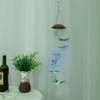 Outdoor Waterproof Solar Panel LED Dragonfly Wind Chimes Home Garden