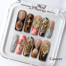NailPhoria｜SURPRISE DEAL Collections (70 Styles) acrylic press nails:_Cancer_M