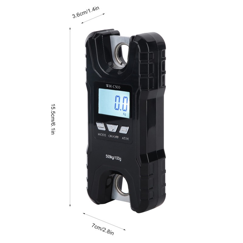 500kg Portable Digital Electronic Hanging Scale Luggage Hook Scale High