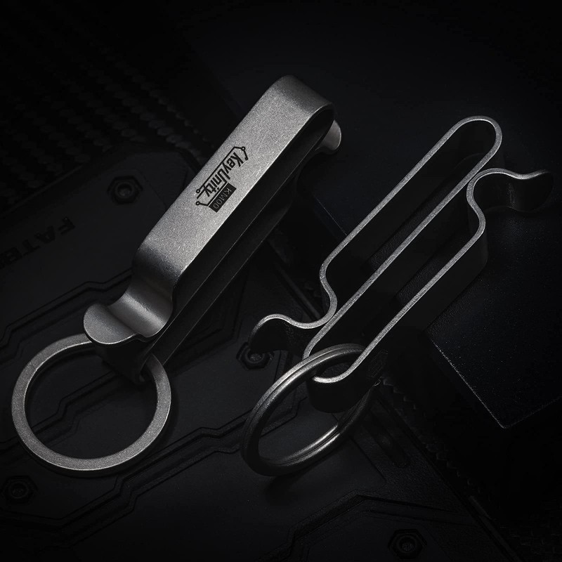 KeyUnity KM00 Keychain, Belt Keychain, Keyring, Belt Sash Clip, Double-Sided,