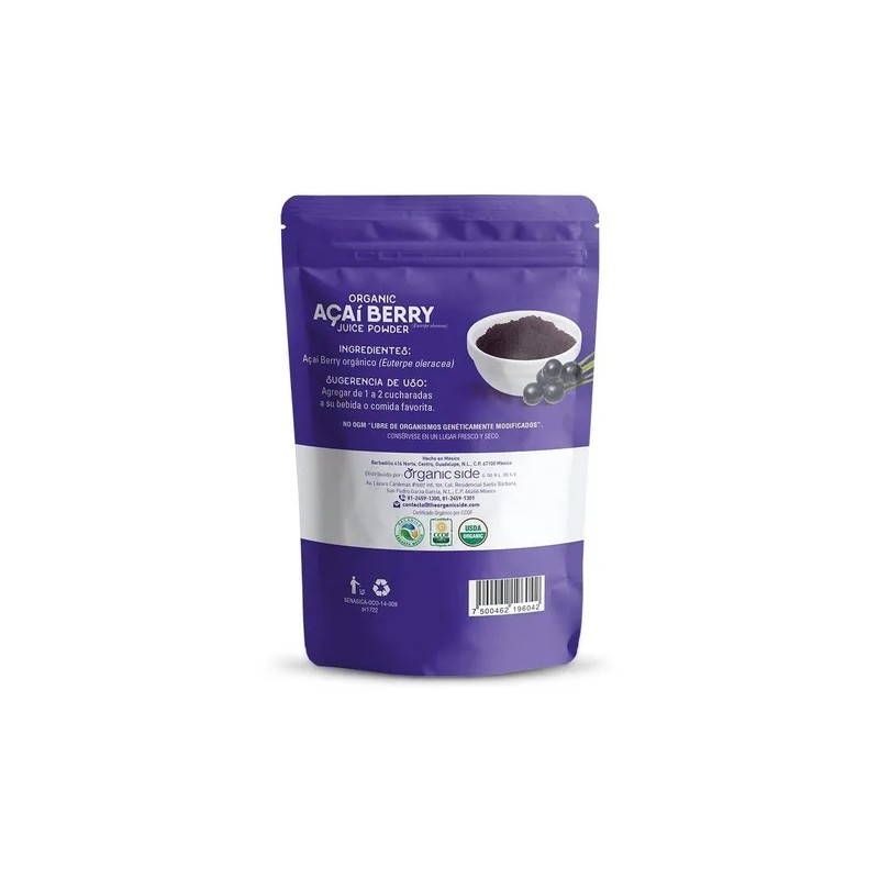 Organic Side Açaí Berry Orgánico 70 G Sfn