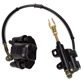 HIAORS Rear Disc Brake Master Cylinder Caliper Assembly for 50cc 70cc 90cc 110cc 125cc Chinese TaoTao 110cc 125D Boulder B1 Peace Motorsports Quad Coolster 3050HD 3050C kazuma SunL ATV Kids 4 Wheeler