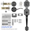 FORTSTRONG - Front Door Lock and Handle with Deadbolt -
