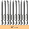 generic 10PCS T25 Torx Screwdriver Bit, 1/4 Inch Hex Shank