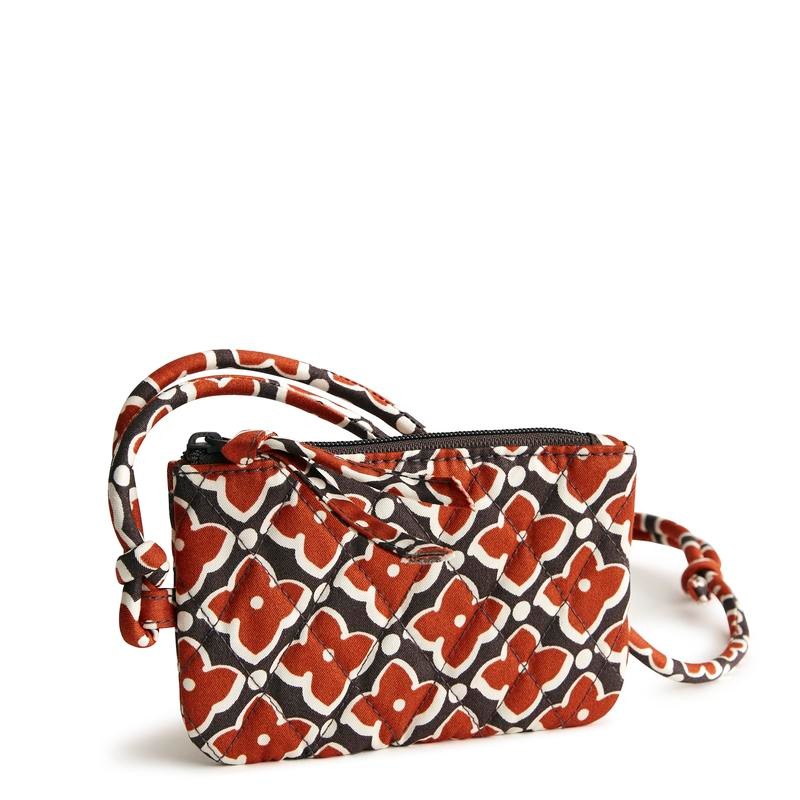 Vera Bradley Women's Zip Card Pouch Lanyard - Color: Tiny