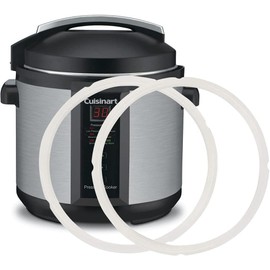 ZoneFly Original Anillo de sellado para olla de presión Cuisinart de 6 cuartos - Junta de silicona de repuesto para CPC-600, paquete de 2