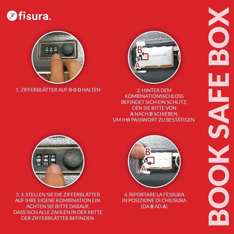 Fisura This is not a book safe with combination lock.