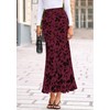 BTFBM Womens Floral Mesh Maxi Skirt Elastic High Waisted Boho