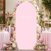 6FT Baby Pink Arch Covers, Spandex Fitted Wedding Arch Stand