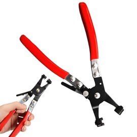 Hose Clamp Pliers Flexible Car Hose Clamp for Installation and Removal of Hose Clamps (Color : Black + Red)