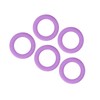 5pcs Baby Soft Silicone Teething Ring Toy Infant Safe Elastic