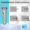 M12 x 60mm Wall Plugs (Pack of: 10) Expansion Screw