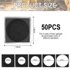 50Pcs Silver Dollar Coin Holders with 5 Sizes Adjustable Gaskets