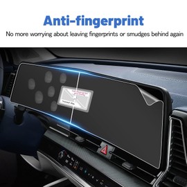 SHAOHAO 2PCS for 2024 2025 Kia Sportage Screen Protector 12.3 In Fit for 2023 2024 2025 Kia Sportage Accessories (EX/X-Line) 12.3" Curved Dual Panoramic Screen Protector HD Clear Navigation Cover