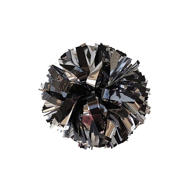 Danzcue Pack of 2 Cheerleading 6 Inches Metallic Pom Pom