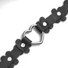 JJDreams Choker Leather Women's Gothic Choker Heart Black Choker Collar