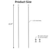 Kichwit 15.7" Metal Stakes for Yard Signs, 5/16 Inch Thickness,