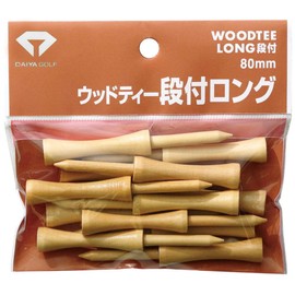 DAIYA TE-462 Golf Tee, Long with Wood Tee, Step