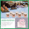 Keadic 33Pcs Clear Square Favor Boxes with Gift Ribbons, Scissors,