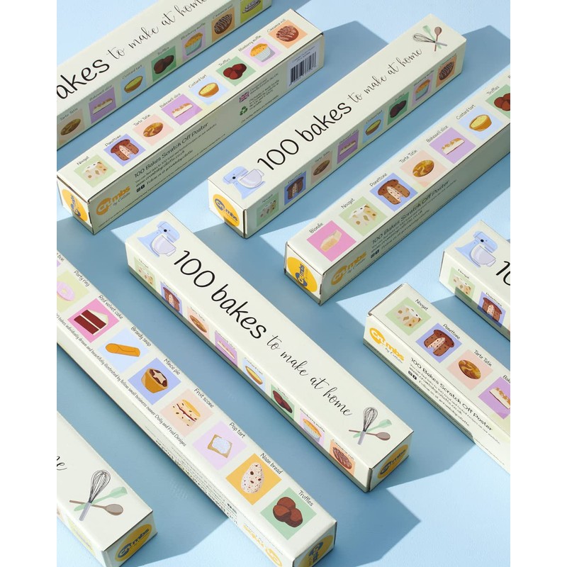Crumbs by Collette 100 Bakes Scratch Off Poster - a