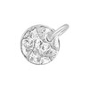 Silverly Sterling Silver Hammered Disc Charm for Earrings and Charm