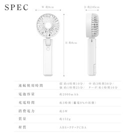 NEXTe PLUS Handy Fan, New in 2025, 180° Stepless Adjustment, Cute, Handheld Fan, Foldable, 3 Ways (Handheld, Neck Hang, Carabiner) Small, Portable Fan, Double Reverse Fan, 4 Levels of Airflow, USB