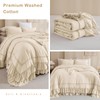 CozyTide 120x120 Oversized Comforter King Size,100% Cotton Farmhouse Shabby Boho