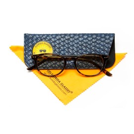 Retro Computer Reading Glasses for Women Men Anti-Glare Eye Strain Blue Light UV Blocking Protection (Tortoise, Strength +0.50)