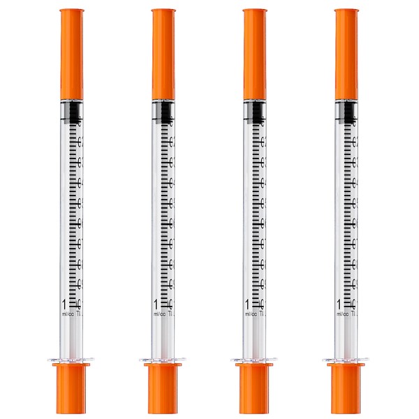 1mL/cc Syringe with Needle, 31G 5/16 Inch 8mm Individually Wrapped,