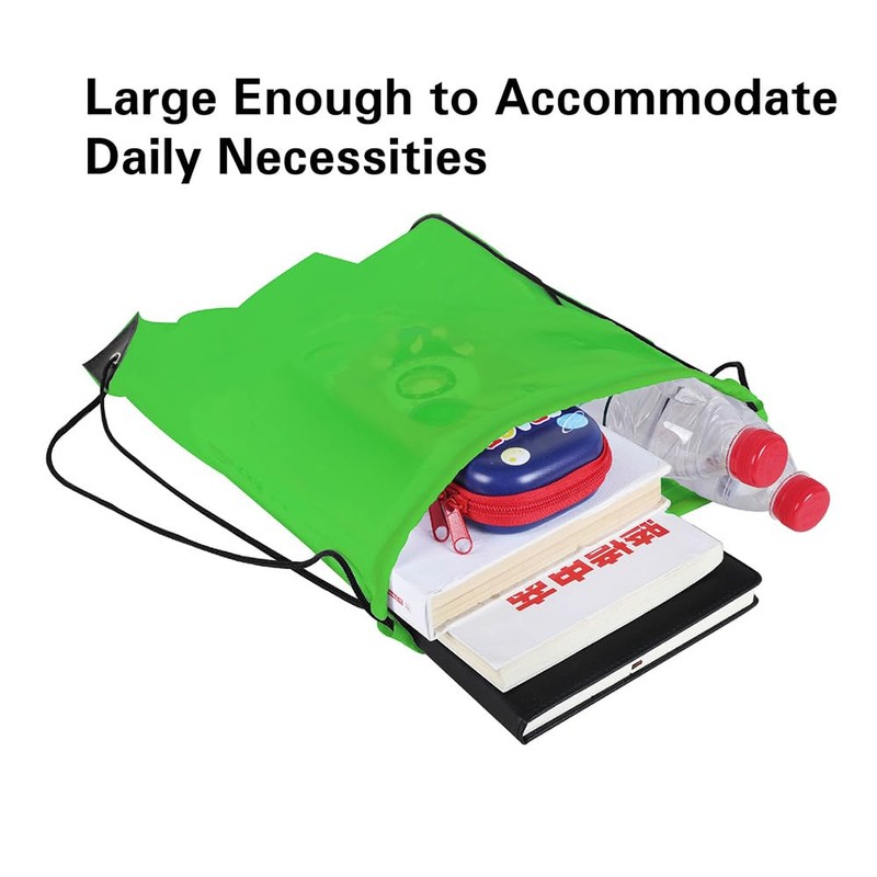 Mochila con cordón a granel, bolsa de poliéster para gimnasio