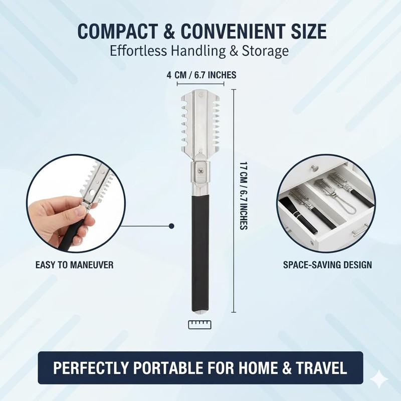 Cimenn Razor Comb Double-edge Razor Blades Manual Hair Cutting Thinning