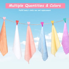 Orighty Baby Washcloths 24-Pack (7''x9''), Microfiber Coral Fleece Baby Towels, Super Soft and Absorbent Wash Cloths for Newborns, Infants and Toddlers, Gentle on Delicate Skin for Face Hands and Body