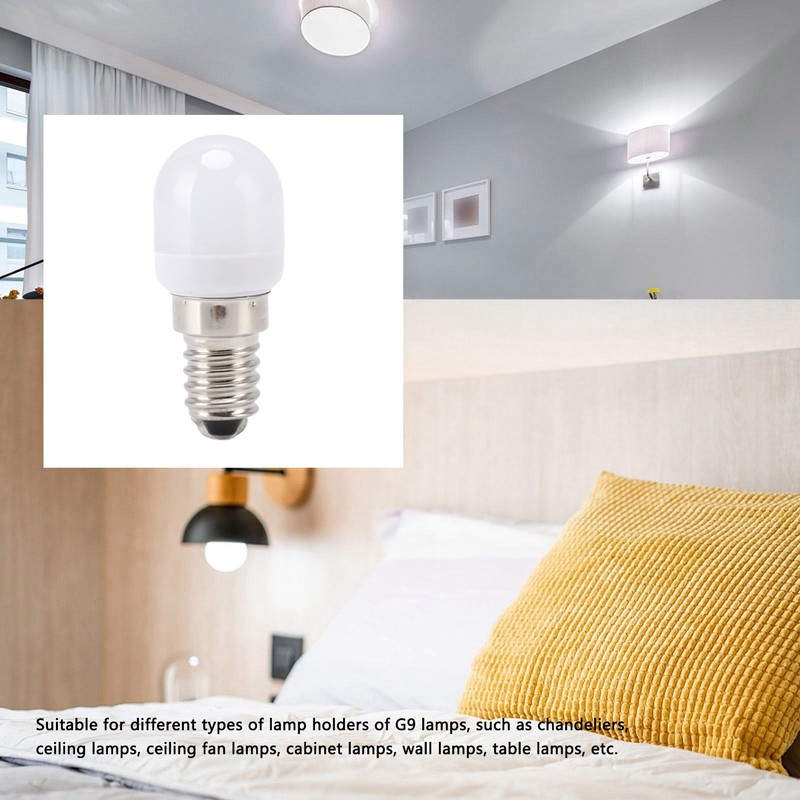 10Pcs E14 Light Bulb Stainless Steel 1.5W 220V LED Bulb