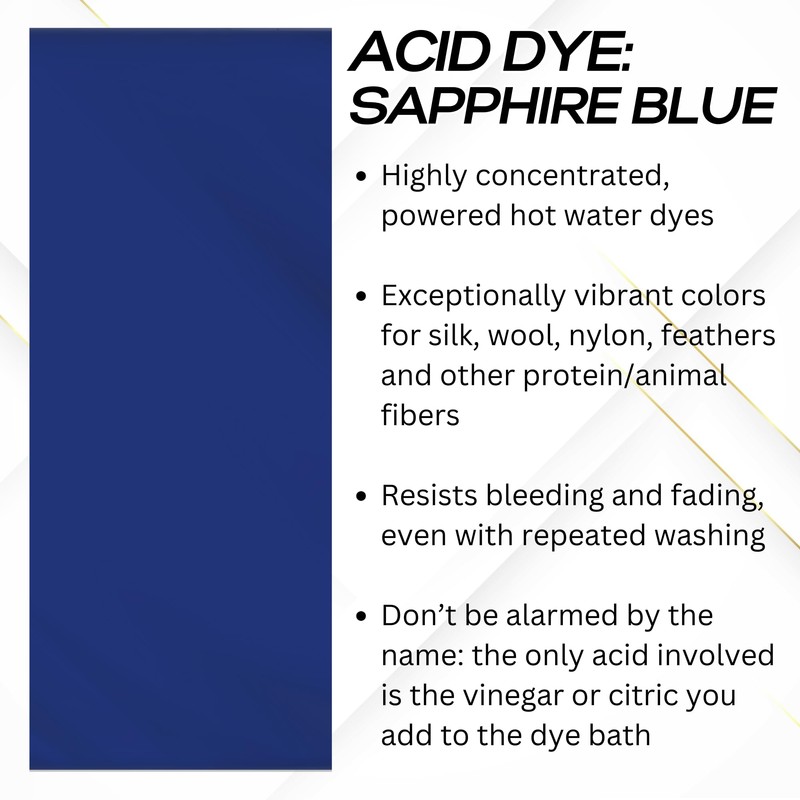 Jacquard Acid Dye for Wool, Silk and Other Protein Fibers,