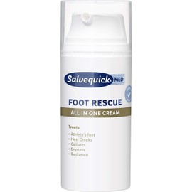 Salvequick ® Foot Rescue All in 1 Cream Strong Moisturising Effect and Better Natural Renewal Process of the Skin for a Smooth and Soft Feel on the Feet 100 ml