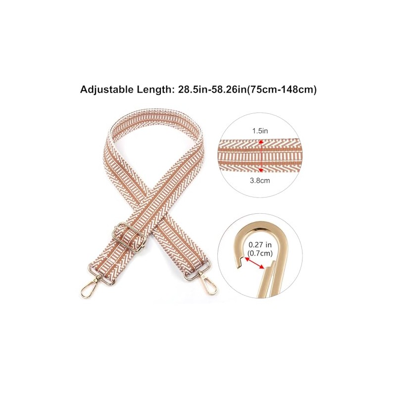 monrich Purse Straps Replacement Crossbody Wide Shoulder Adjustable Strap Handbag