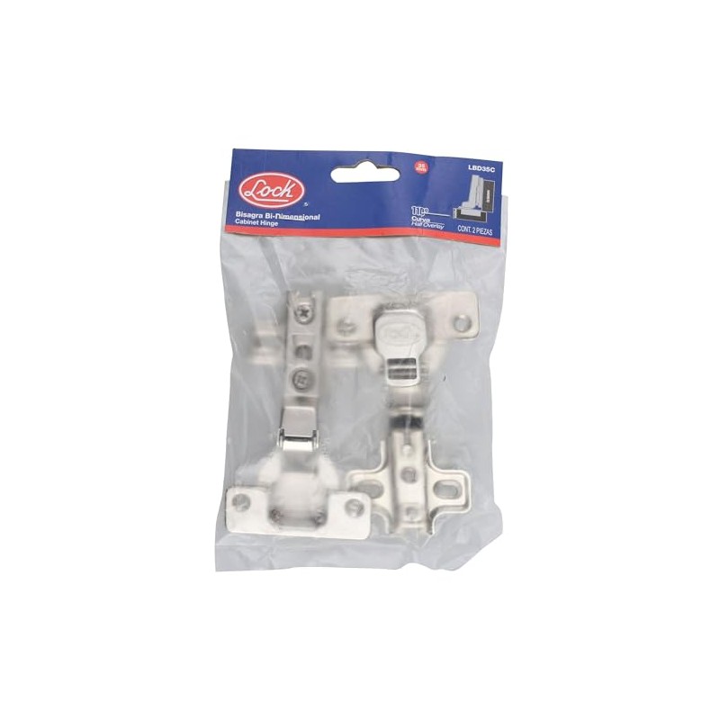 Lock LBD35C Bisagra curva bidimensional 35 mm